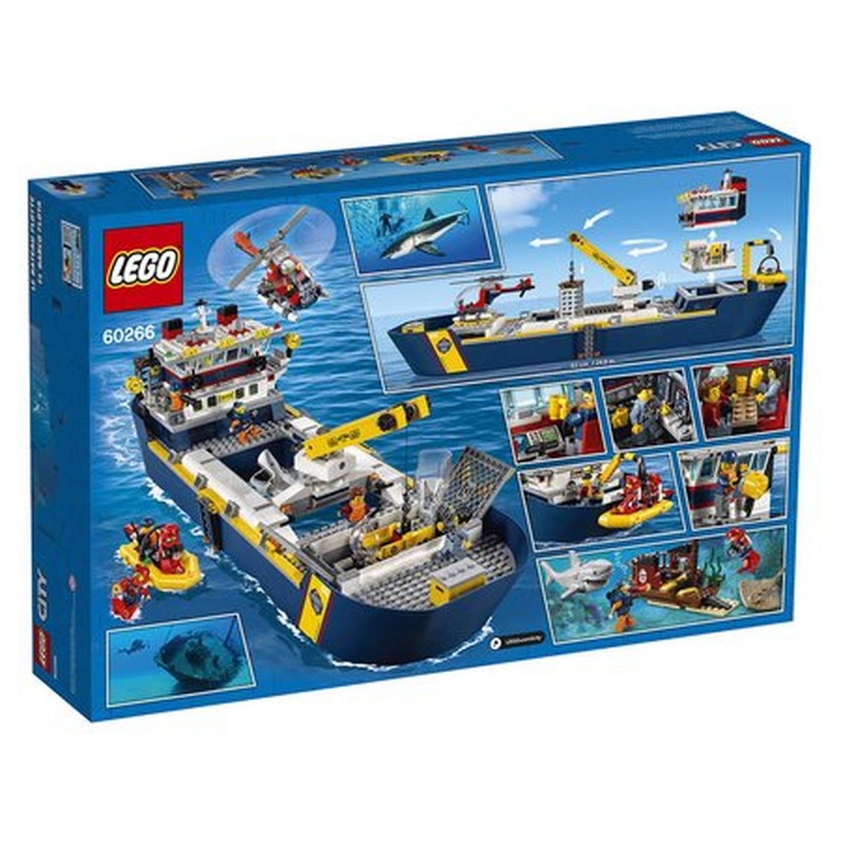 LEGO City 60266 - Le bateau d'exploration océanique