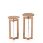 Voir la diapositive 2 : Paris Prix Lot de 2 Tables d'Appoint Métal  Zino  71cm Cuivre