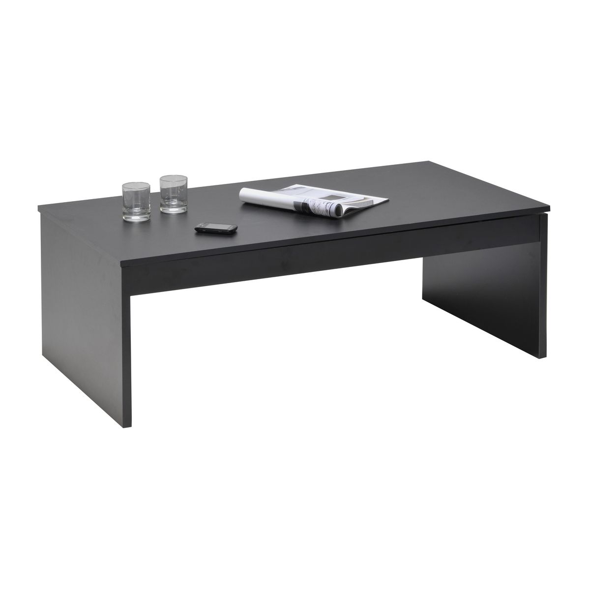 Table basse EVOLI, plateau escamotable
