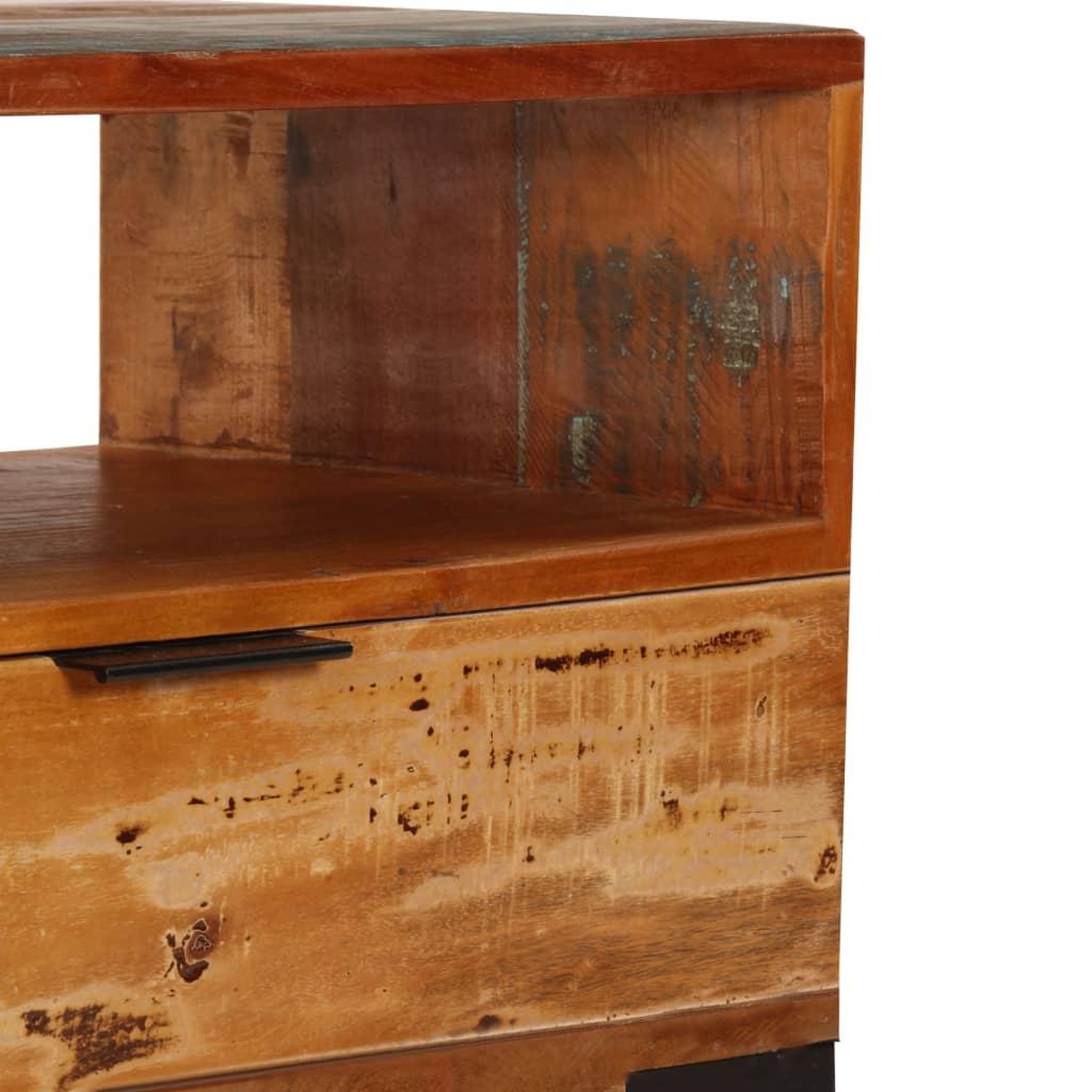 Voir la diapositive 5 : VIDAXL Meuble TV 118x35x45 cm Bois de recuperation massif