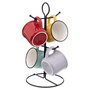 Voir la diapositive 1 : SECRET DE GOURMET Lot de 4 Mugs sur Rack  Happy Pop  14cl Multicolore