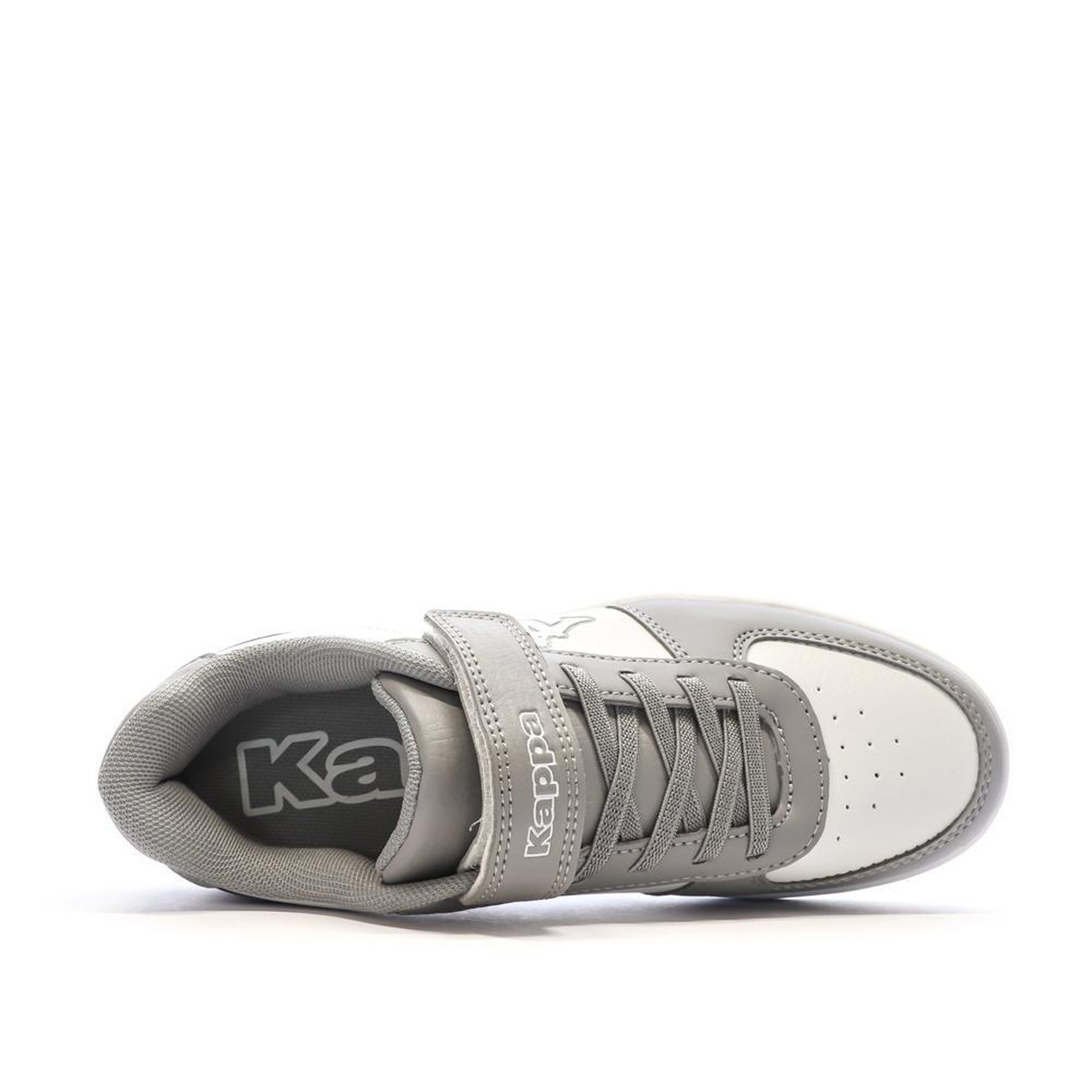 Voir la diapositive 4 : KAPPA Baskets Blanches/Grises Garçon Kappa Malone