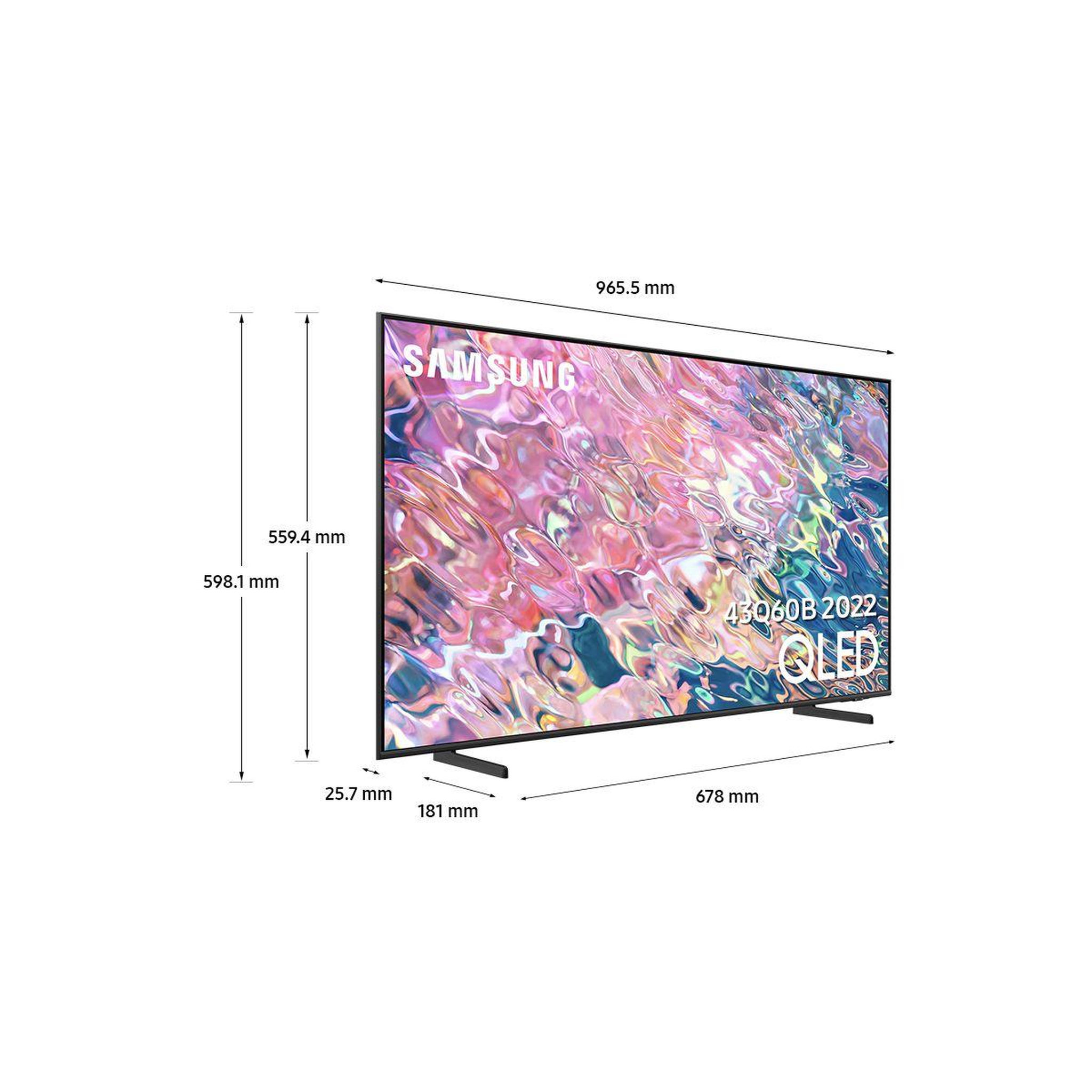 Voir la diapositive 5 : Samsung TV QLED QE43Q60B 2022
