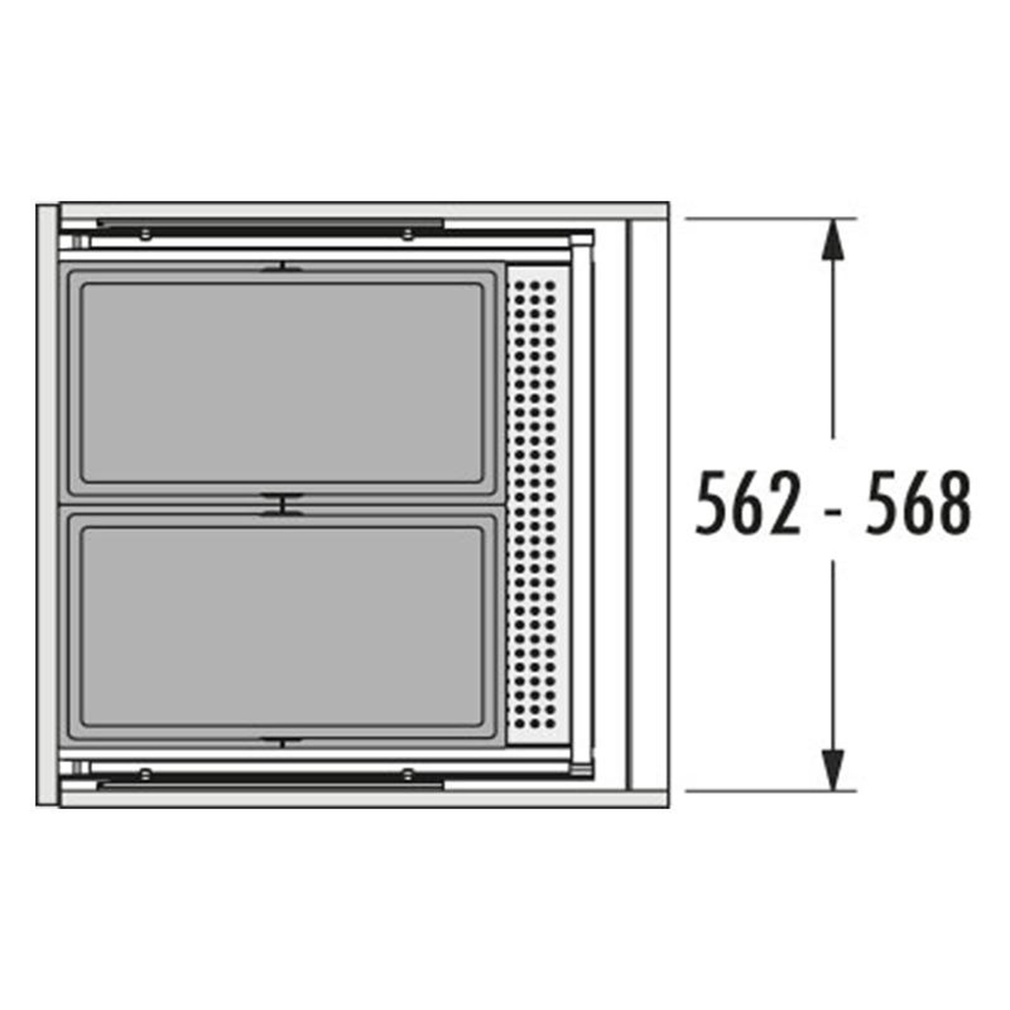 Voir la diapositive 5 : HAILO Poubelle de cuisine encastrable as allegro s380 2x28l hailo
