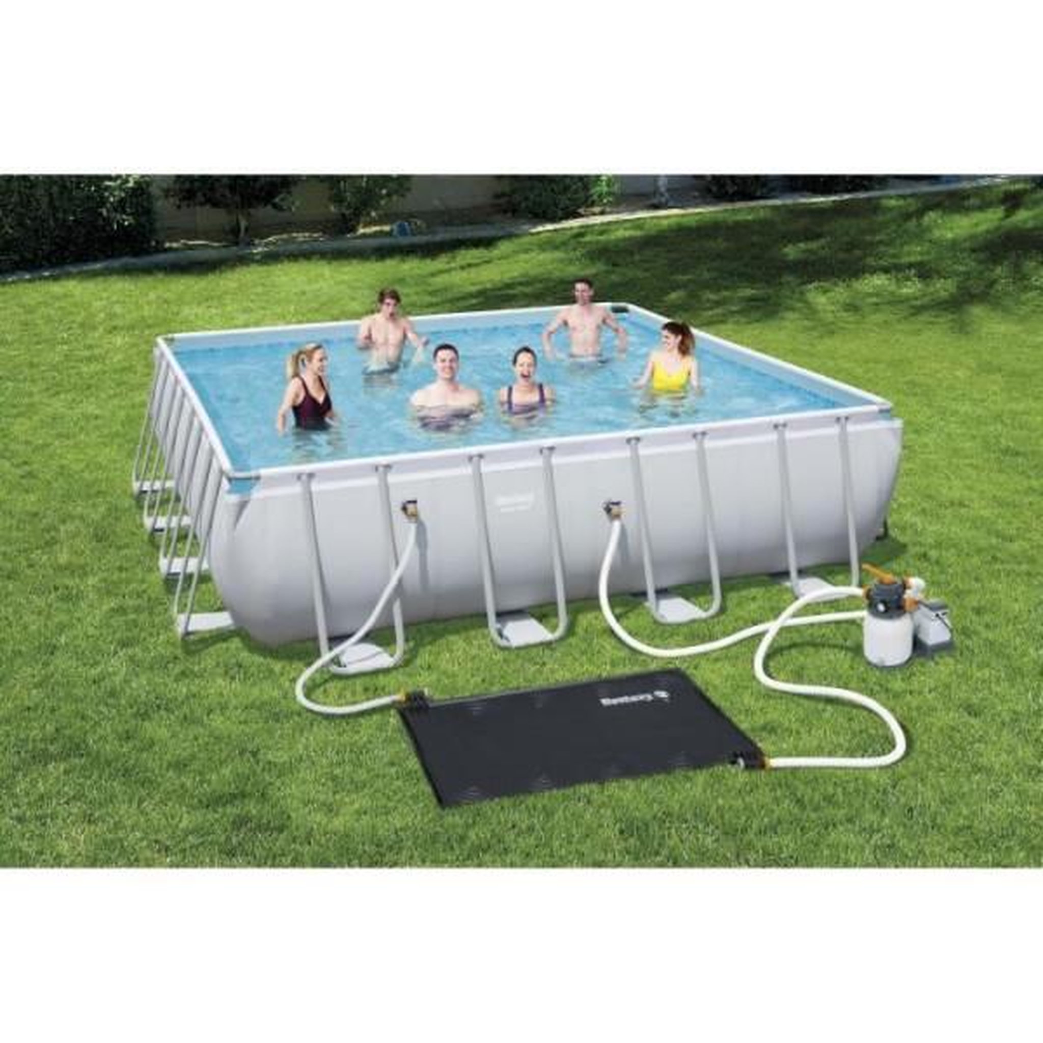 Voir la diapositive 2 : BESTWAY Tapis de solaire chauffant - Bestway - Pour piscine bestway - Noir