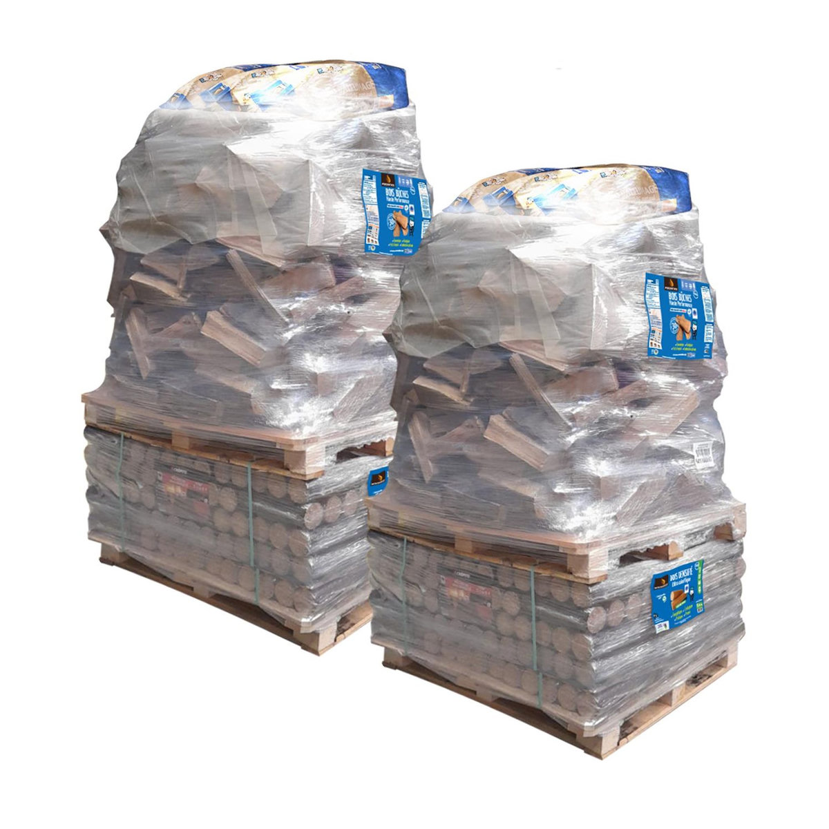 WOODSTOCK Lot de 2 Packs Découverte Woodstock soit 80 packs de bûches densifies + 2 600 dm de bûches 30 cm + allumage offert