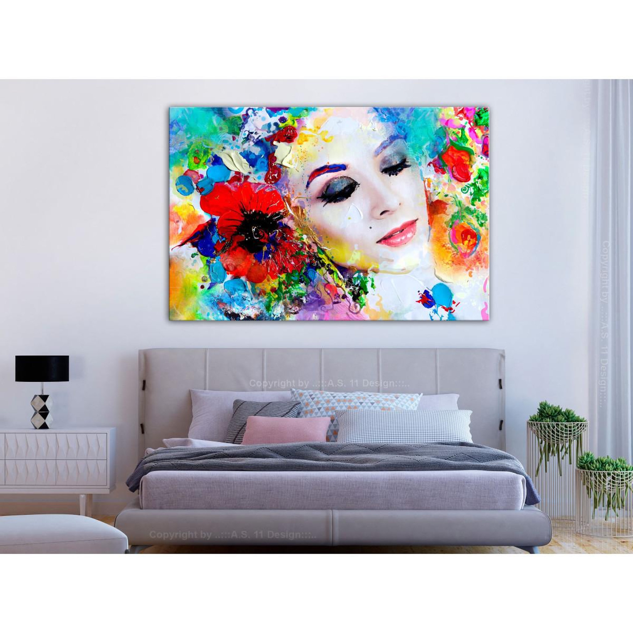 Voir la diapositive 2 : Paris Prix Tableau Imprimé  Colourful Thoughts Wide