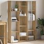 Voir la diapositive 4 : VIDAXL Separateur de piece/Bibliotheque chene artisanal 100x24x140 cm