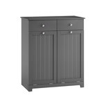 SOBUY SoBuy - Meuble De Buanderie à deux tiroirs - Moderne - BZR33-II. Coloris disponibles : Blanc, Gris, Noir