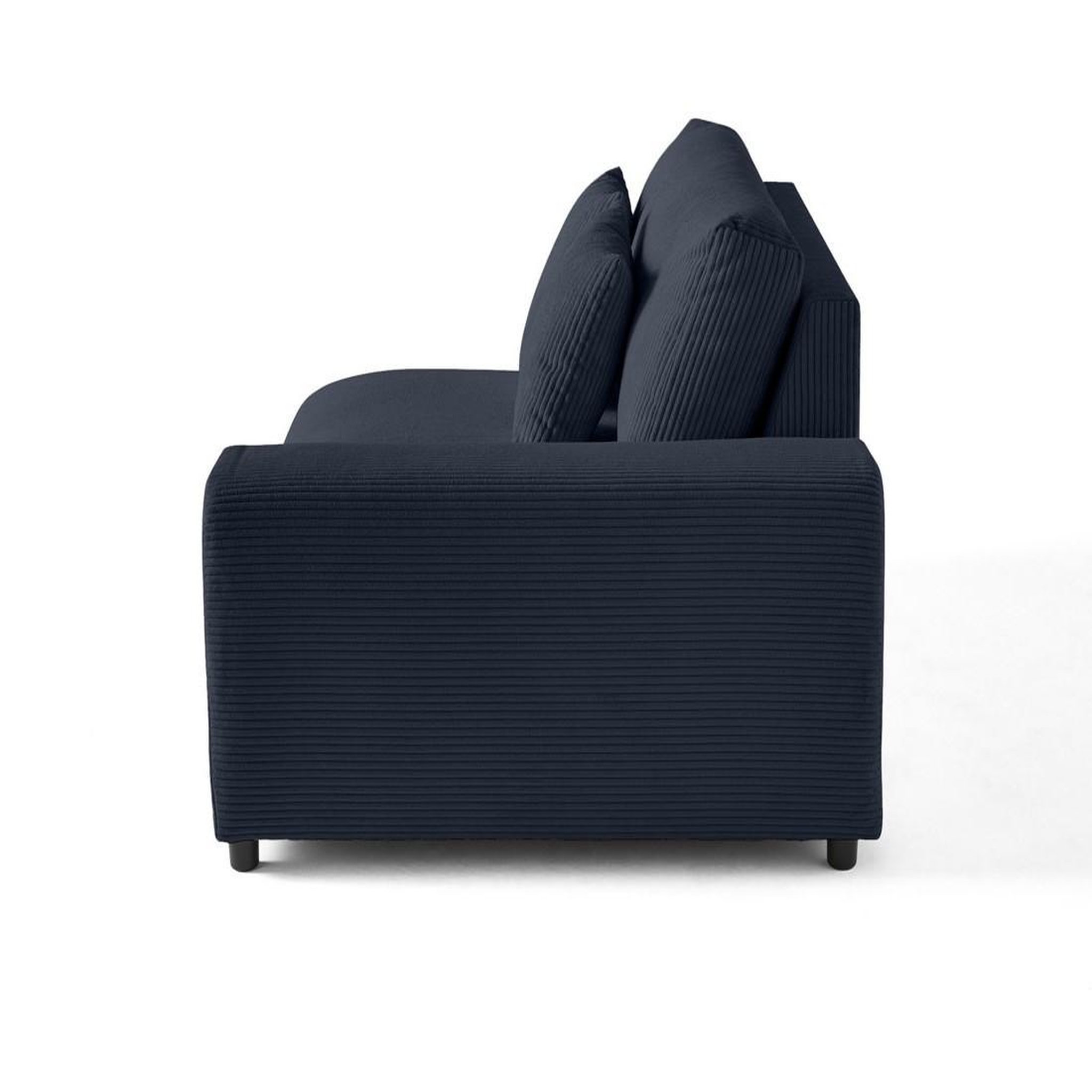 Voir la diapositive 3 : BEST MOBILIER Garance - module d'assise 2 places avec accoudoir droit - en velours côtelé
