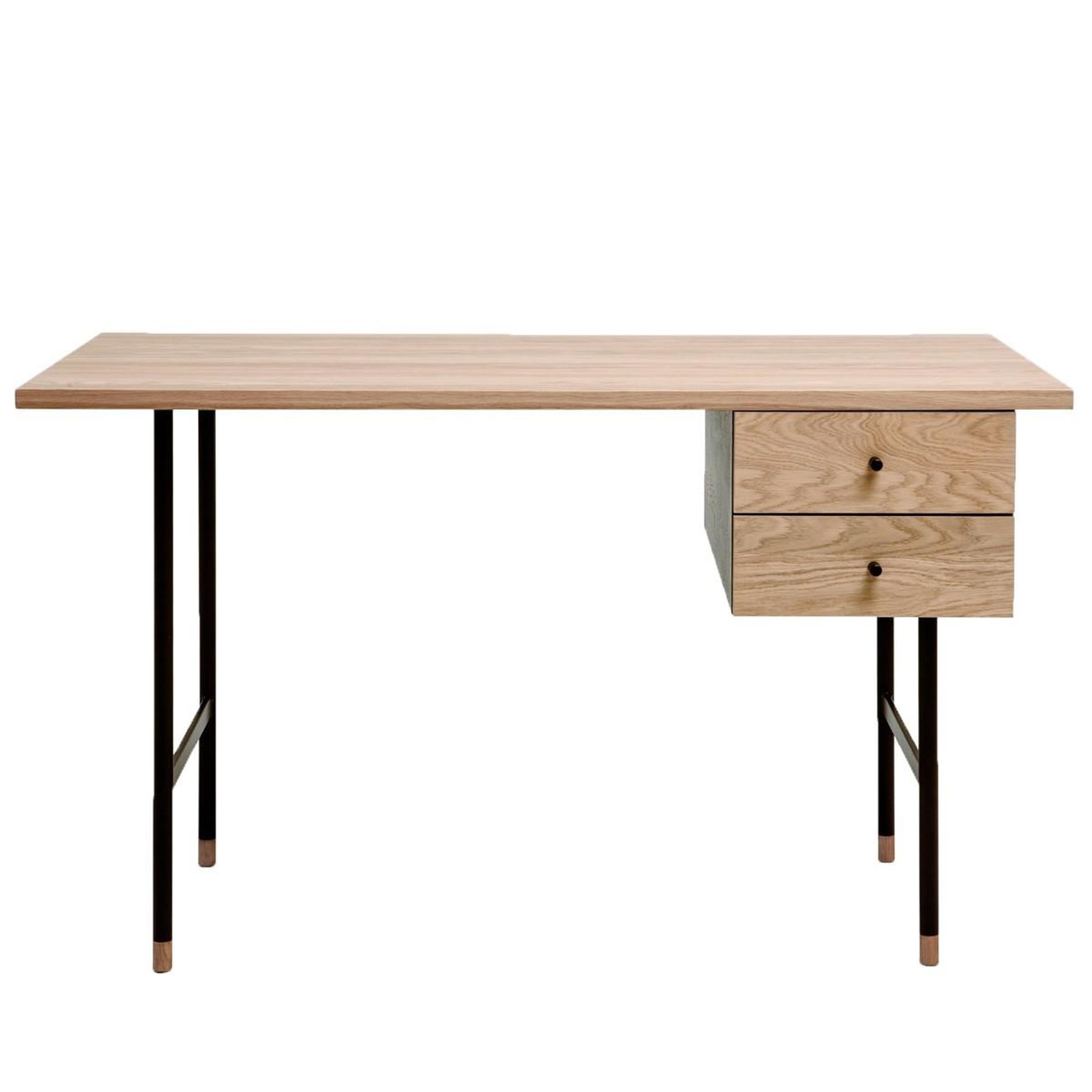 Paris Prix Bureau design 2 tiroirs  jugend  130cm chêne