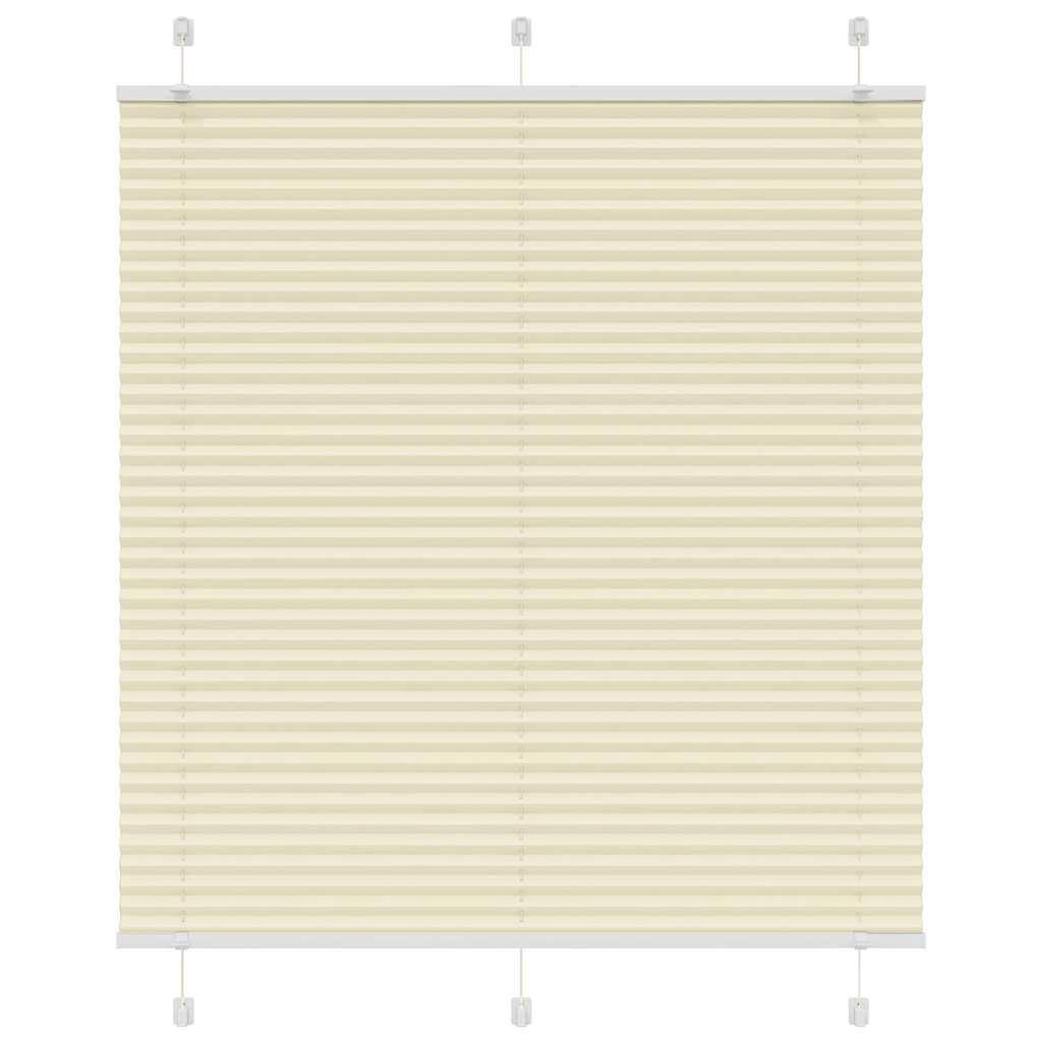 VIDAXL Store plisse creme 120x150cm largeur du tissu 119,4cm polyester