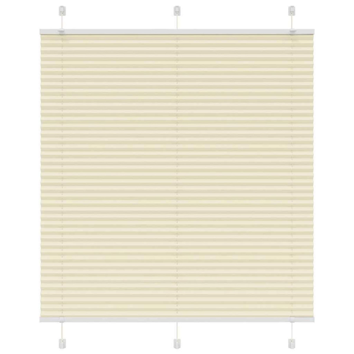 VIDAXL Store plisse creme 120x150cm largeur du tissu 119,4cm polyester