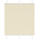 VIDAXL Store plisse creme 120x150cm largeur du tissu 119,4cm polyester