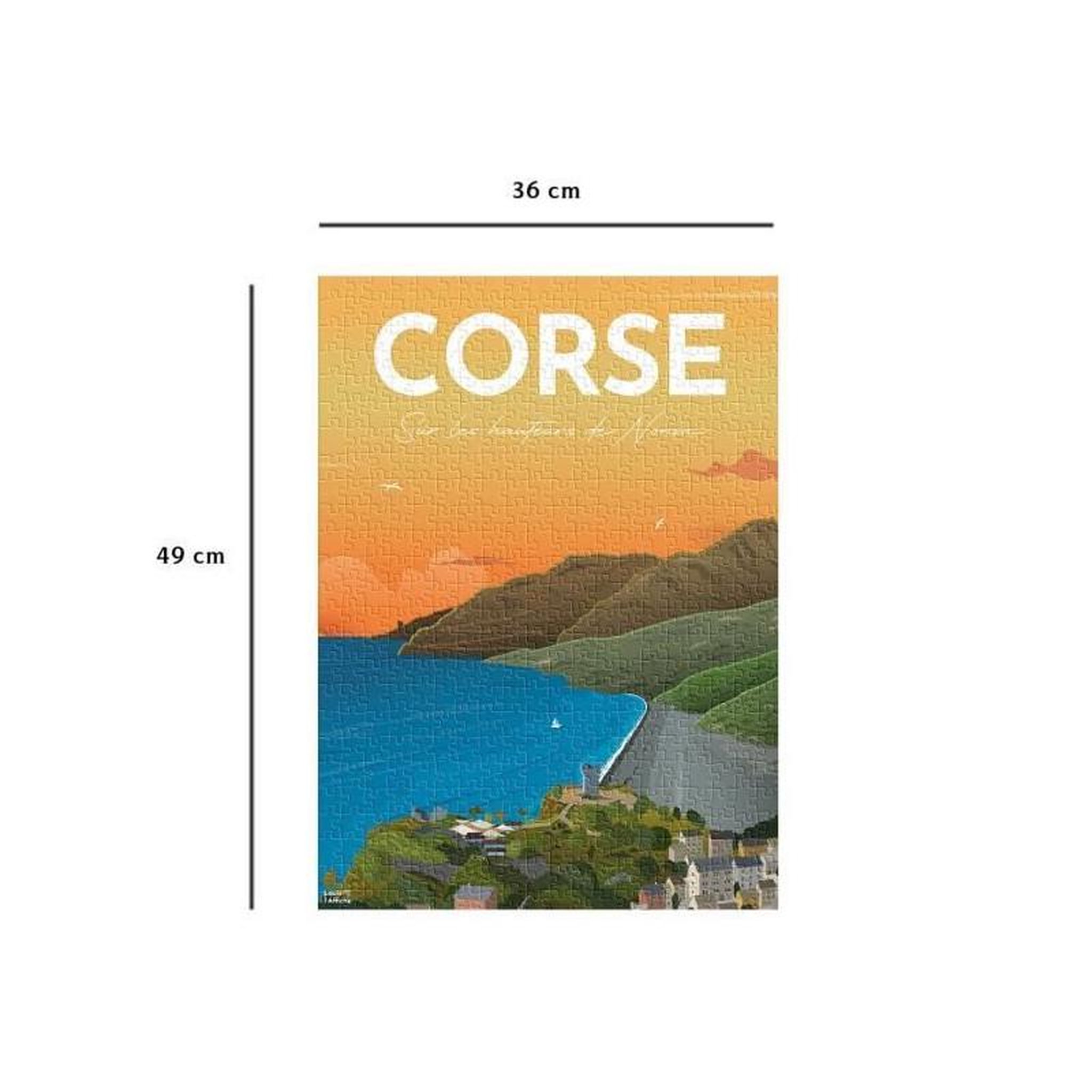Voir la diapositive 5 : Nathan Nathan-Puzzle 500 pieces-Affiche de la Corse/Louis l'Affiche-Adultes et enfants des 10 ans-Puzzle de qualité supérieure-120009