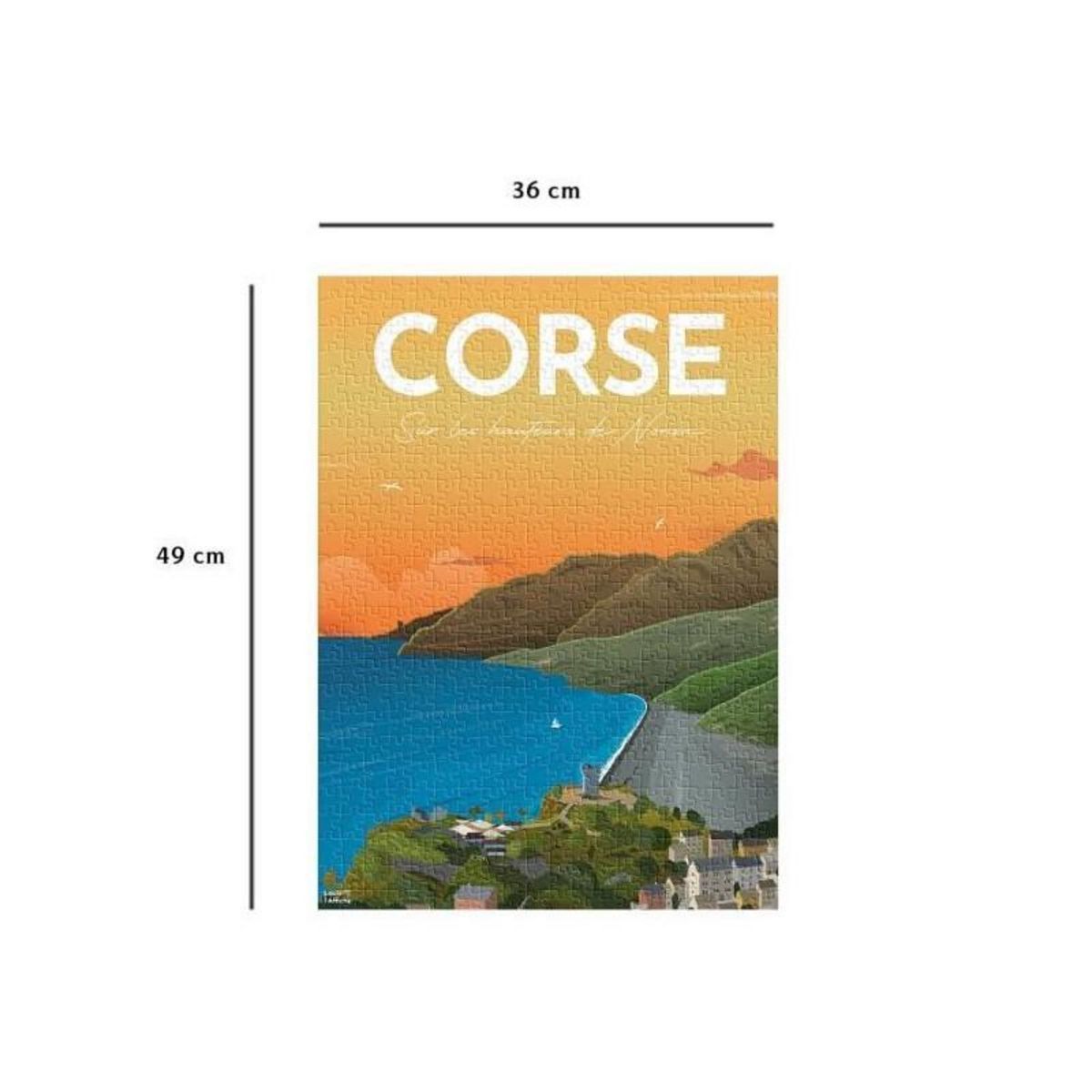 Nathan Nathan-Puzzle 500 pieces-Affiche de la Corse/Louis l'Affiche-Adultes et enfants des 10 ans-Puzzle de qualité supérieure-120009