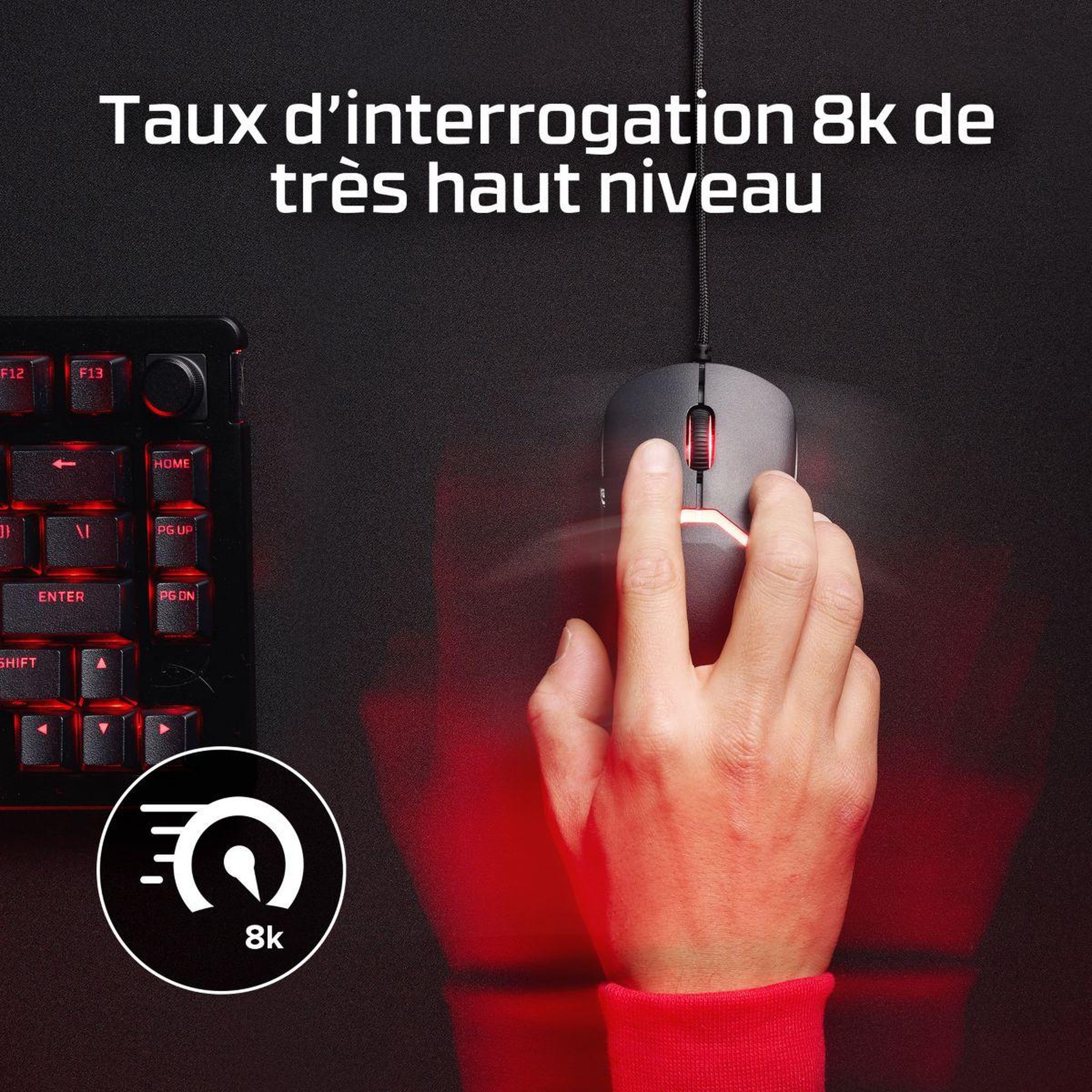 Voir la diapositive 3 : HyperX Souris Gamer Filaire Pulsefire Saga
