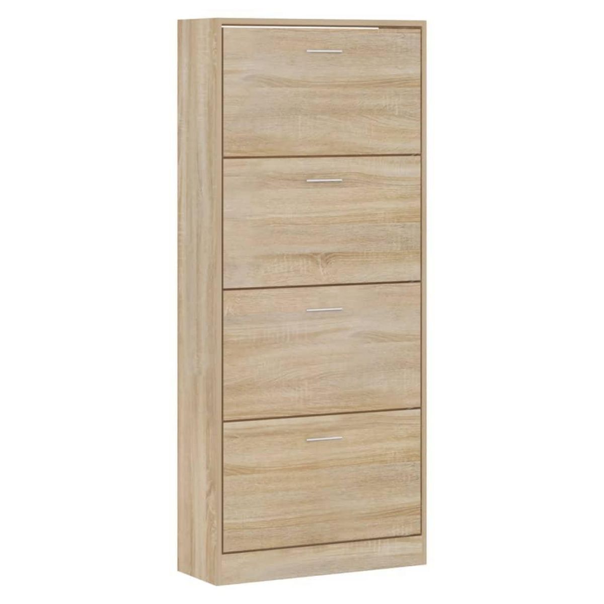 VIDAXL Armoire a chaussures Chene sonoma 63x24x147cm Bois d'ingenierie
