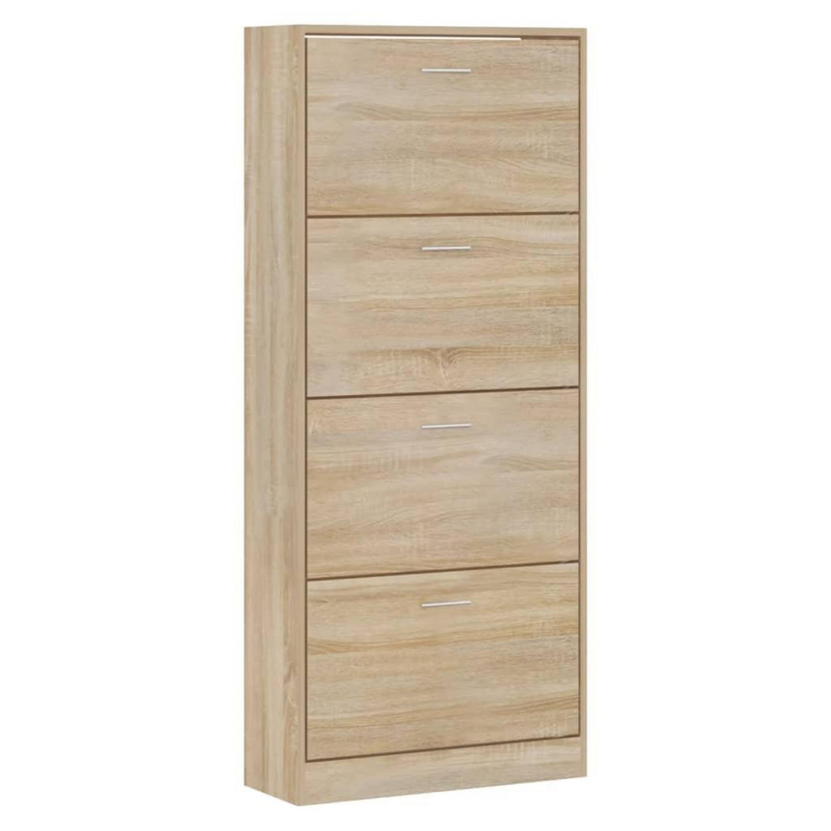 VIDAXL Armoire a chaussures Chene sonoma 63x24x147cm Bois d'ingenierie