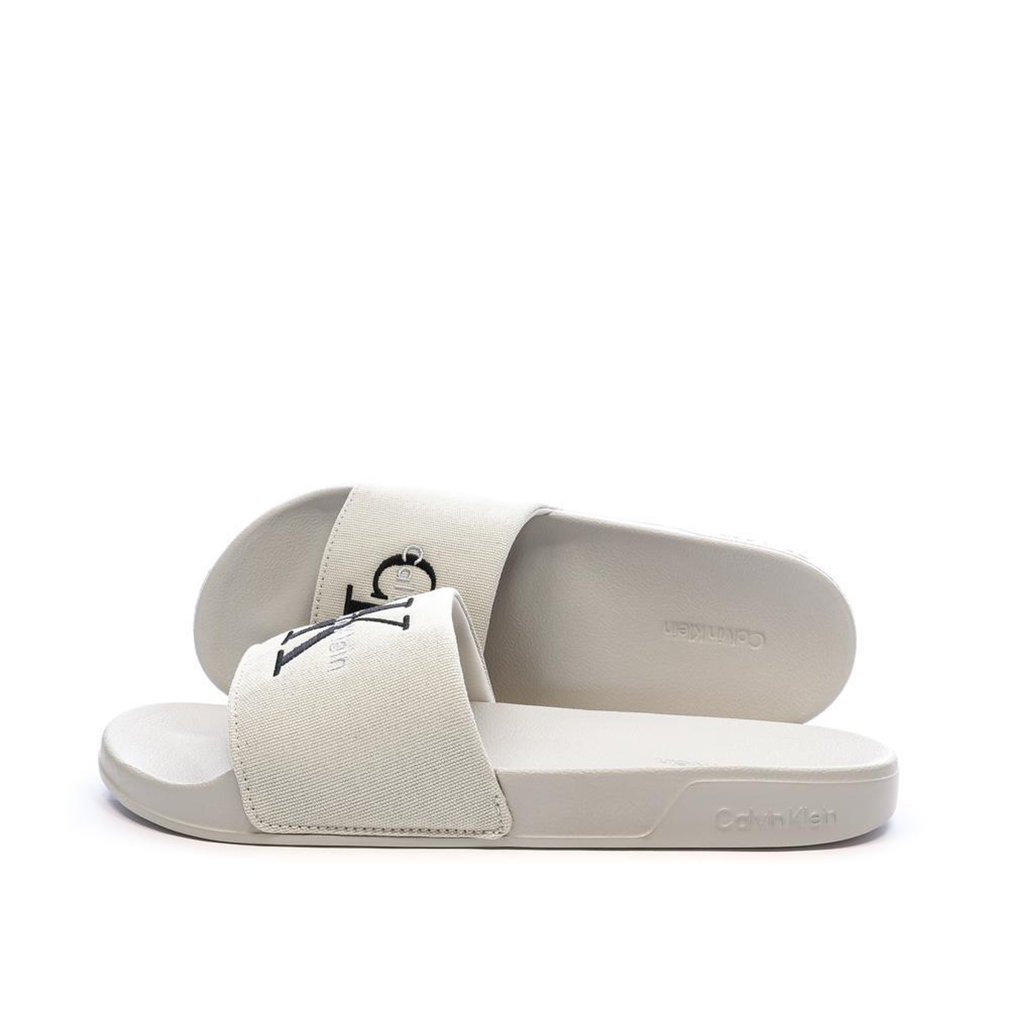 CALVIN KLEIN JEANS Claquette Beige Homme Calvin Klein Jeans Slide. Coloris disponibles : Beige