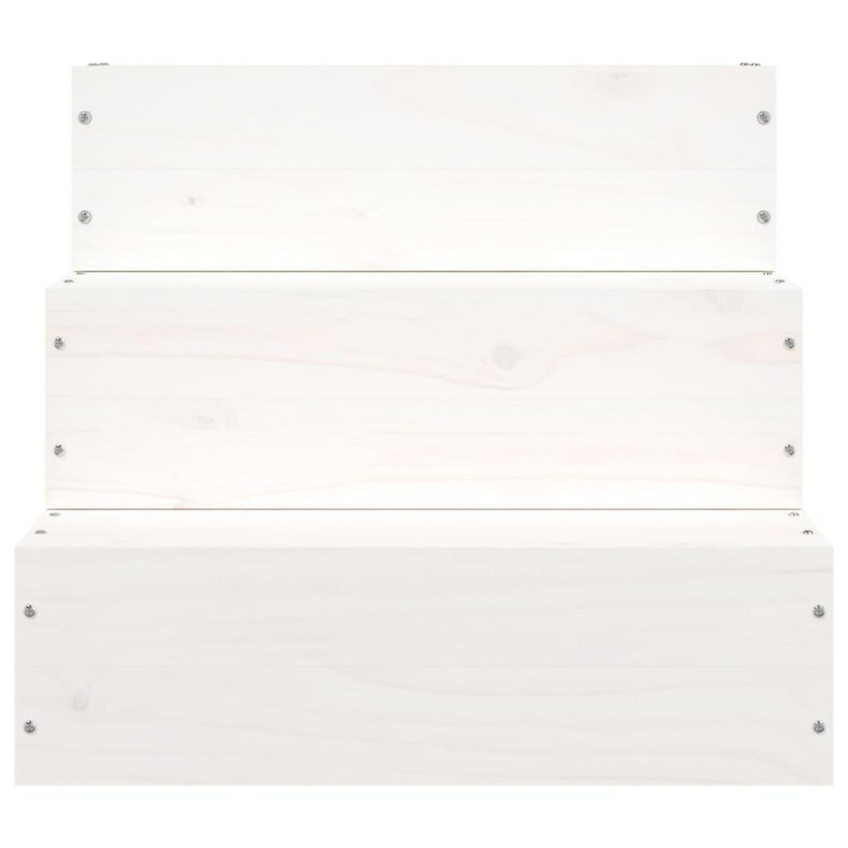 VIDAXL Escalier pour animaux de compagnie Blanc 40x37,5x35 cm Bois pin