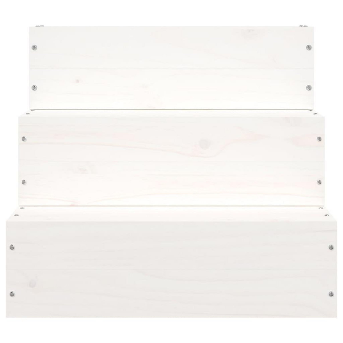 VIDAXL Escalier pour animaux de compagnie Blanc 40x37,5x35 cm Bois pin