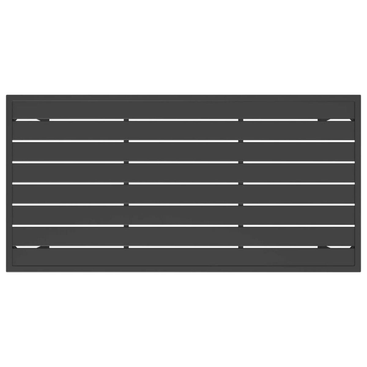 VIDAXL Table a manger de jardin anthracite 110x54x70 cm acier