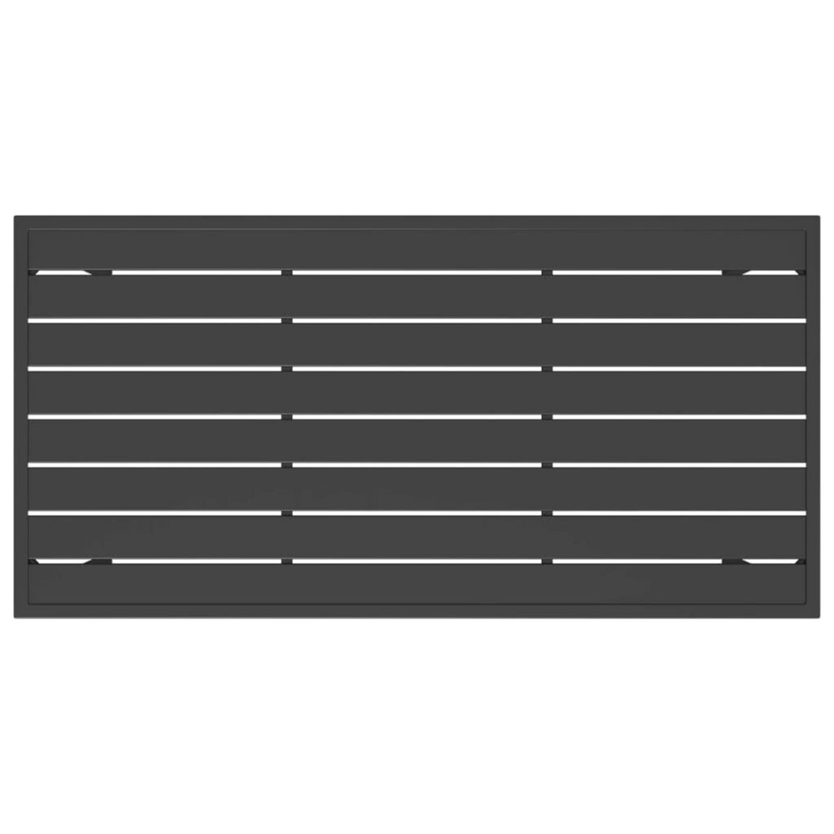 VIDAXL Table a manger de jardin anthracite 110x54x70 cm acier