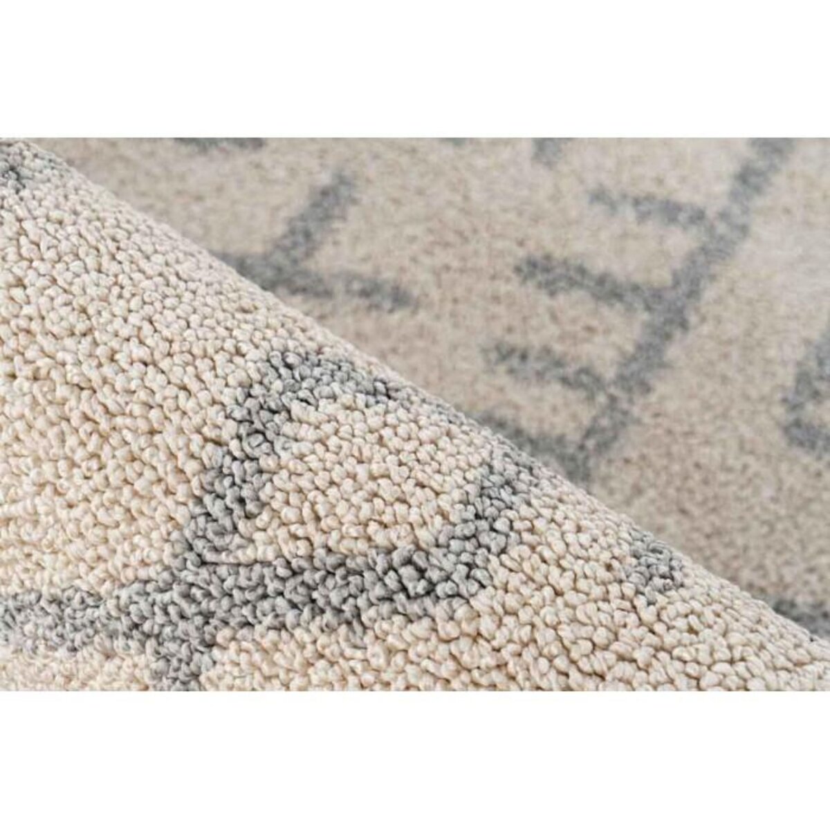 Paris Prix Tapis Tissé Déco Scandinave  Gène II  Beige & Bleu