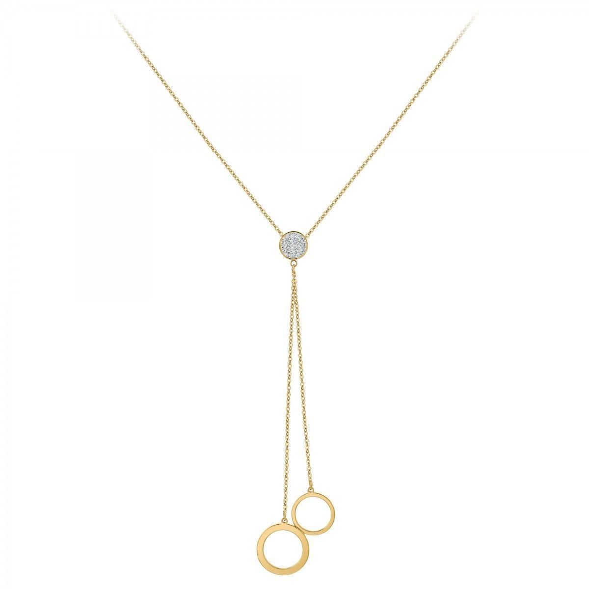 SC BOHEME Sautoir en acier par SC Bohème orné de Cristaux scintillants