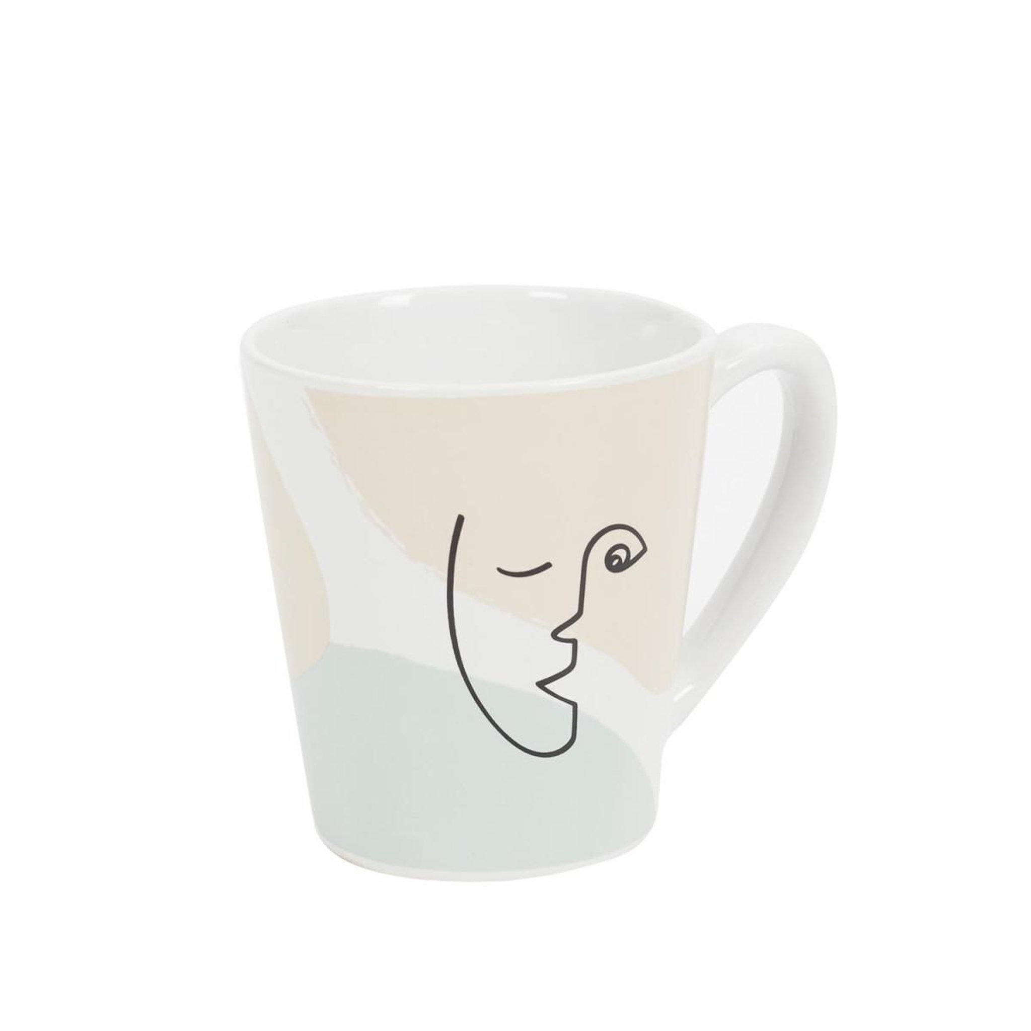 Voir la diapositive 2 : The Home Deco Factory Lot de 6 mugs en porcelaine  arty  30cl multicolore