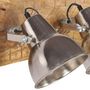 Voir la diapositive 5 : VIDAXL Lampe murale industrielle Argente 70x23 cm E27 Bois de manguier