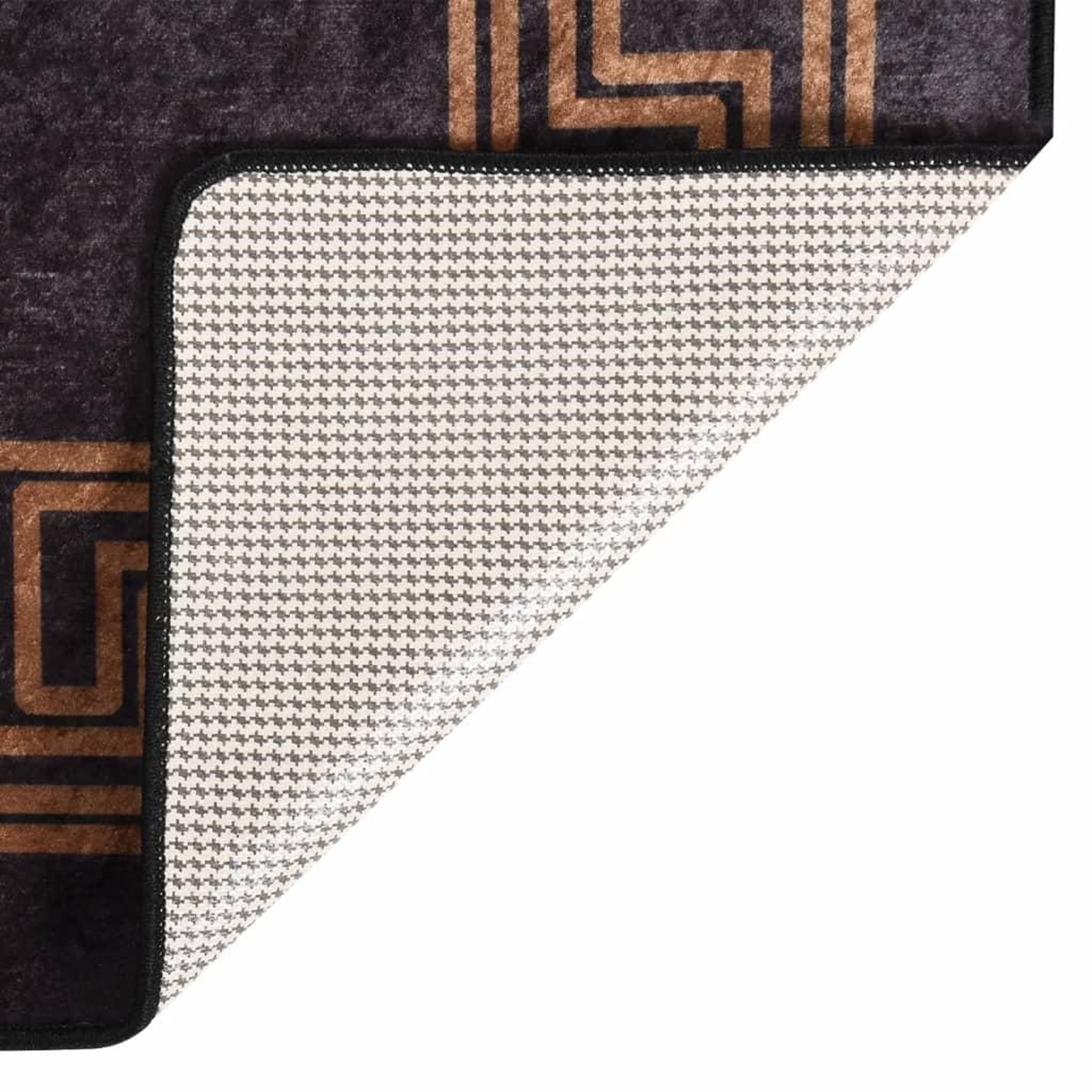 Voir la diapositive 4 : VIDAXL Tapis lavable noir et dore 400x300 cm antiderapant