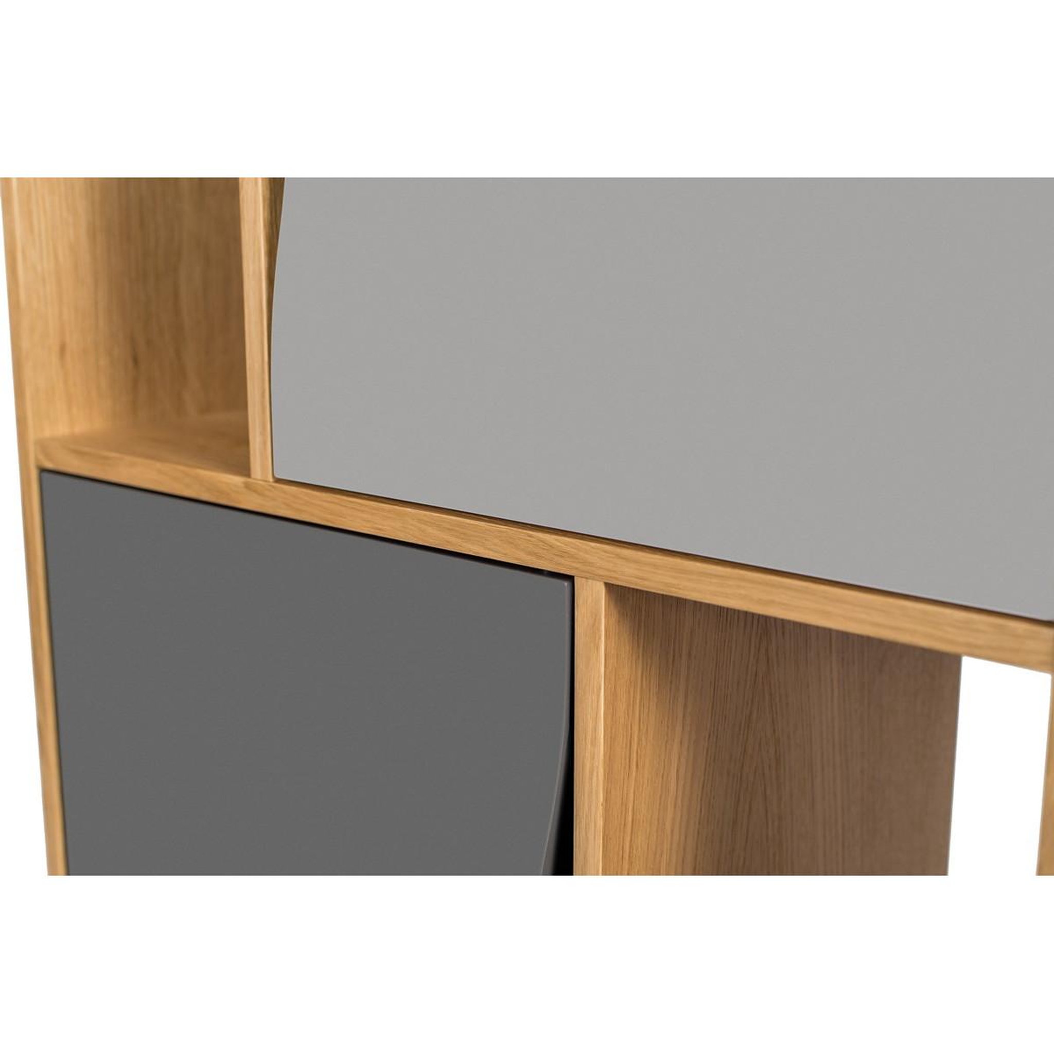 Voir la diapositive 5 : Paris Prix Bibliothèque design  avon  191cm chêne & gris