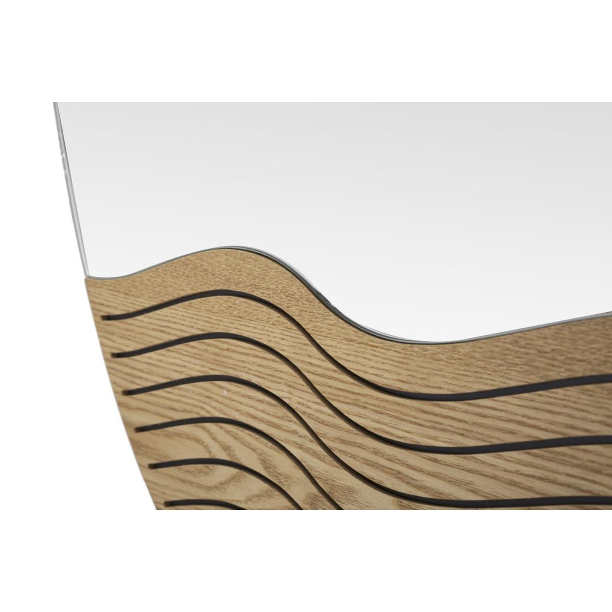 Voir la diapositive 3 : Paris Prix Miroir mural déco  lines  80cm naturel