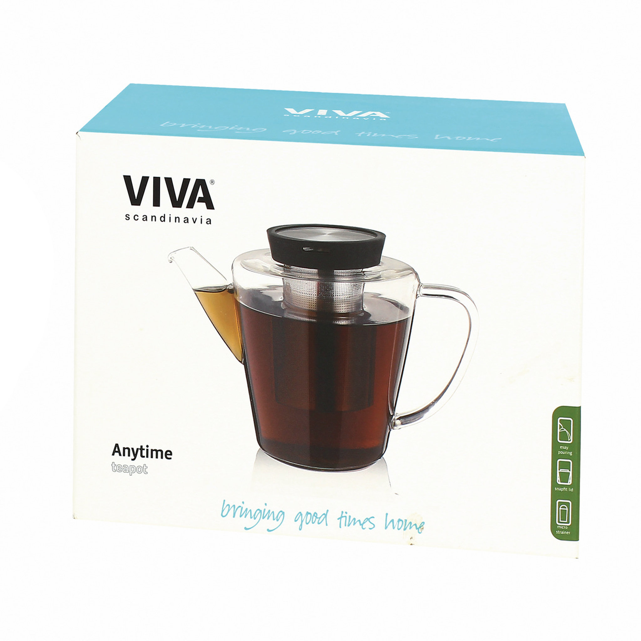 Voir la diapositive 3 : VIVA SCANDINAVIA Théière en verre 1L