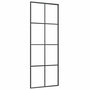 Voir la diapositive 5 : VIDAXL Porte coulissante kit de quincaillerie noir 76x205 cm verre ESG