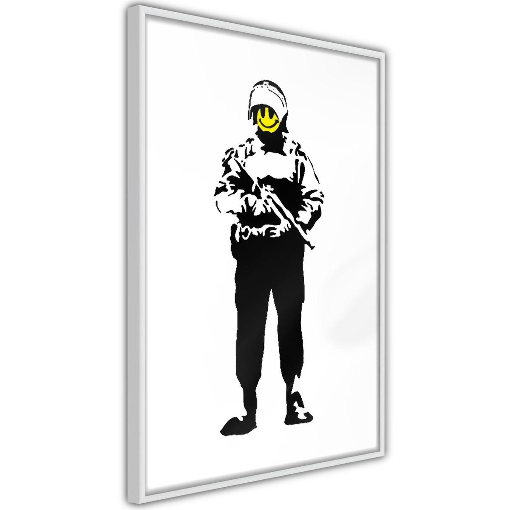 Paris Prix Affiche murale encadrée  banksy smiling copper