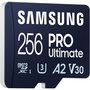 Voir la diapositive 3 : Samsung Carte Micro SD 256 Go Pro Ultimate avec adaptateur