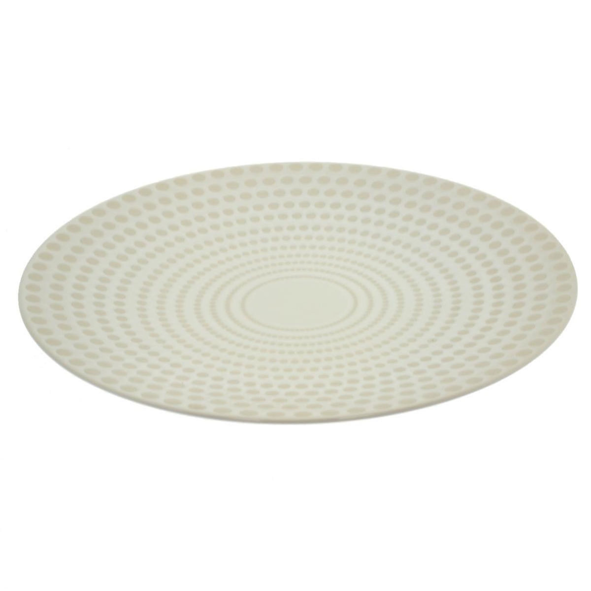 SECRET DE GOURMET Lot de 6 Assiettes Plates  Galaxy  27cm Blanc