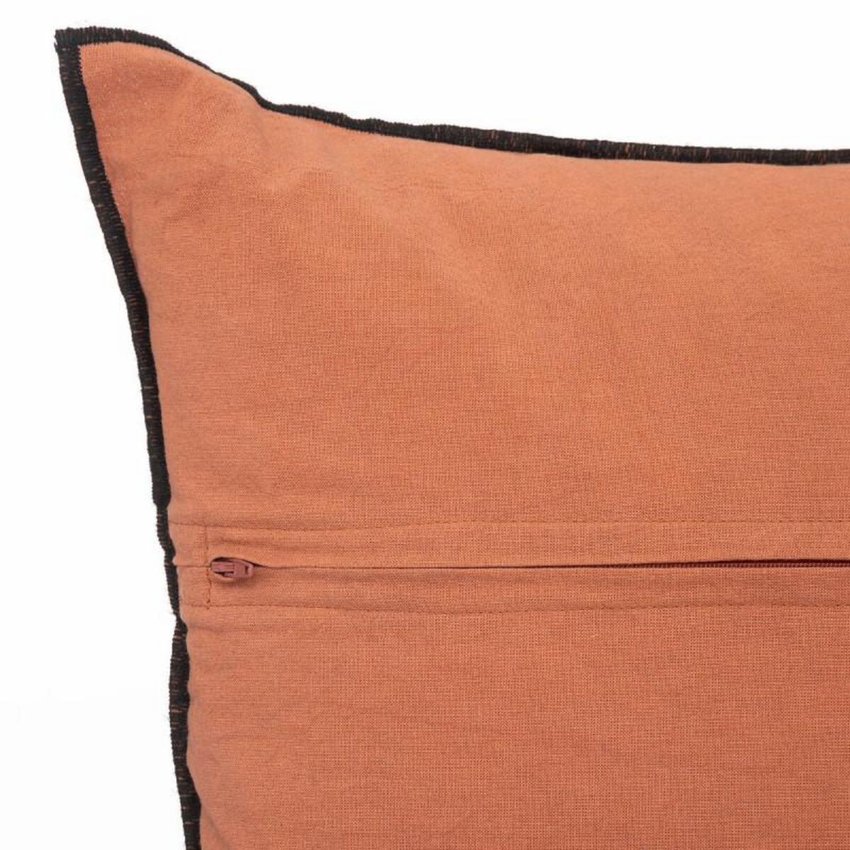 ATMOSPHERA Coussin Coton et Lin déhoussable  Linah  45 x 45 cm  Atmosphera