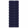Voir la diapositive 1 : VIDAXL Serviettes d invité 10 pcs bleu marine 30x50 cm 100% coton