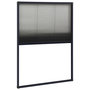 Voir la diapositive 2 : VIDAXL Moustiquaire plissee pour fenetre Aluminium Anthracite 80x120cm