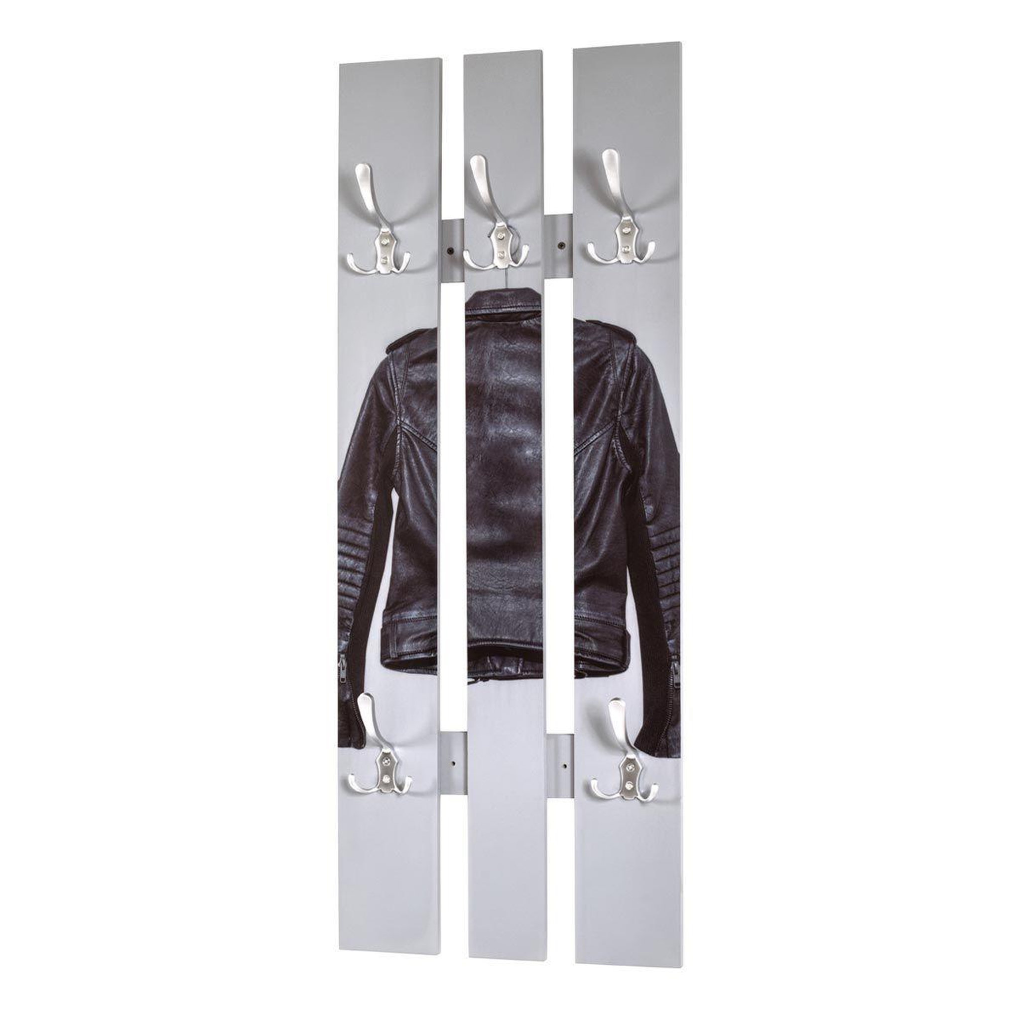 Paris Prix Patère murale vintage  blouson  100cm gris & noir
