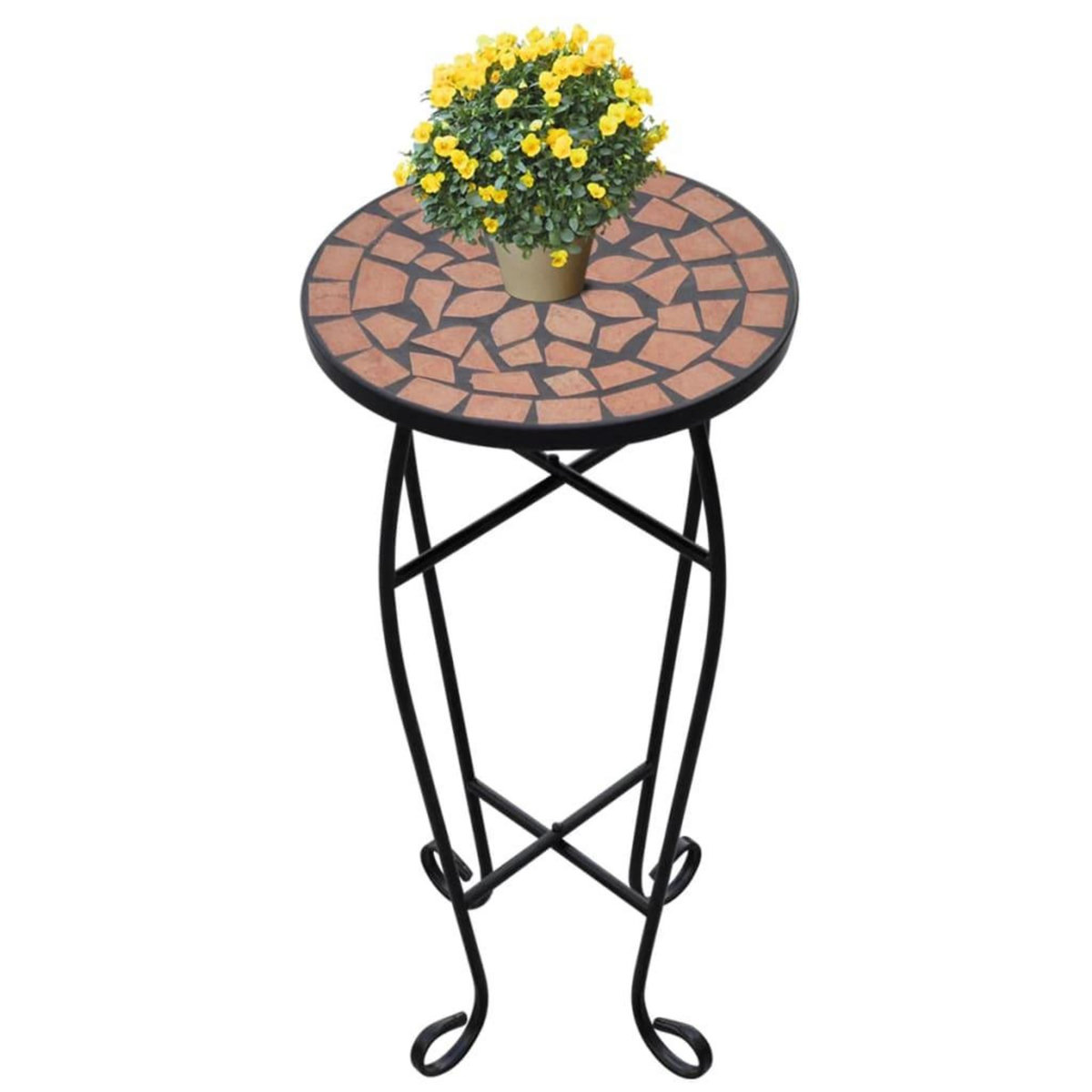 VIDAXL Table d'appoint Mosaïque Terre cuite