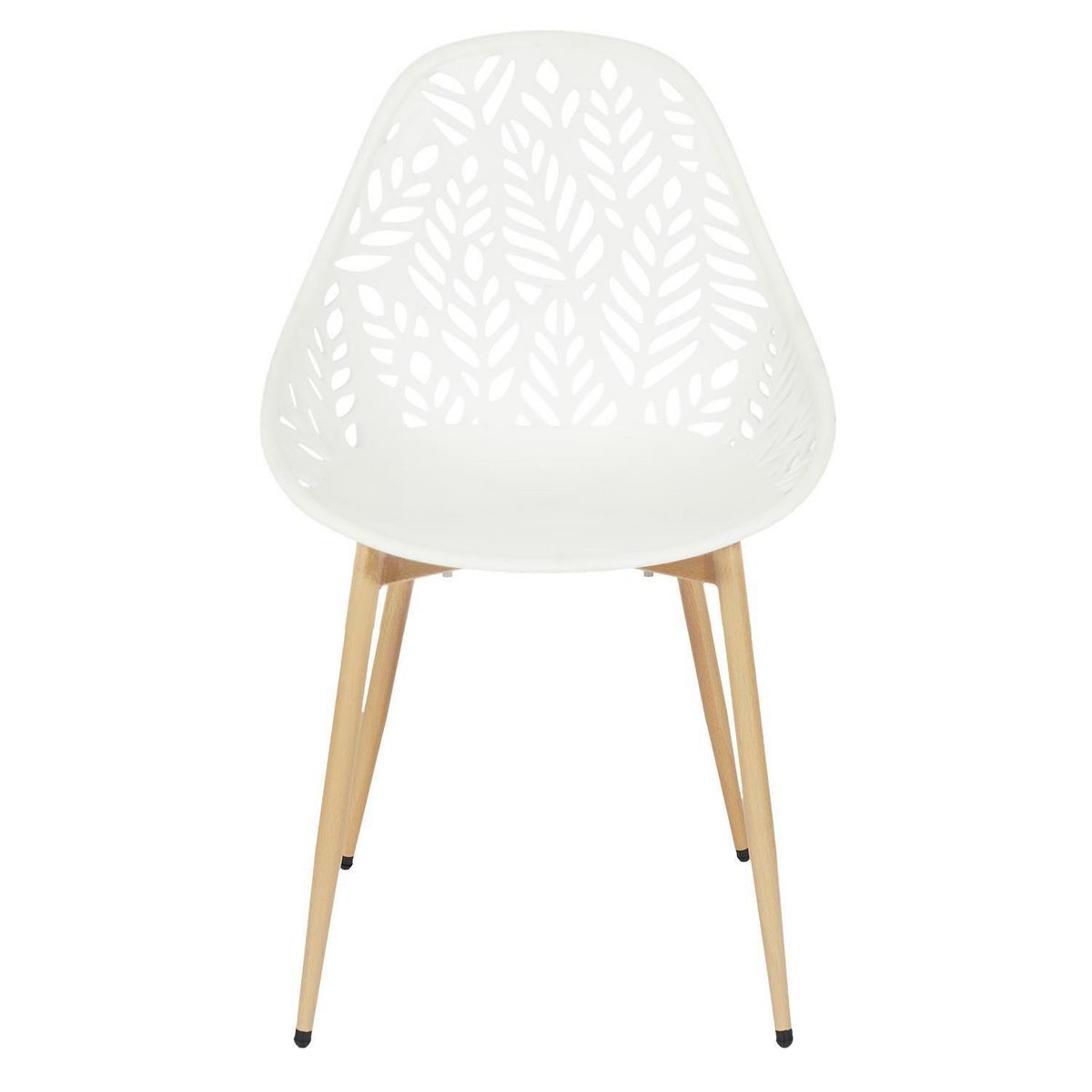 The Home Deco Factory Lot de 4 chaises d'extérieur Calvi en polypropylène