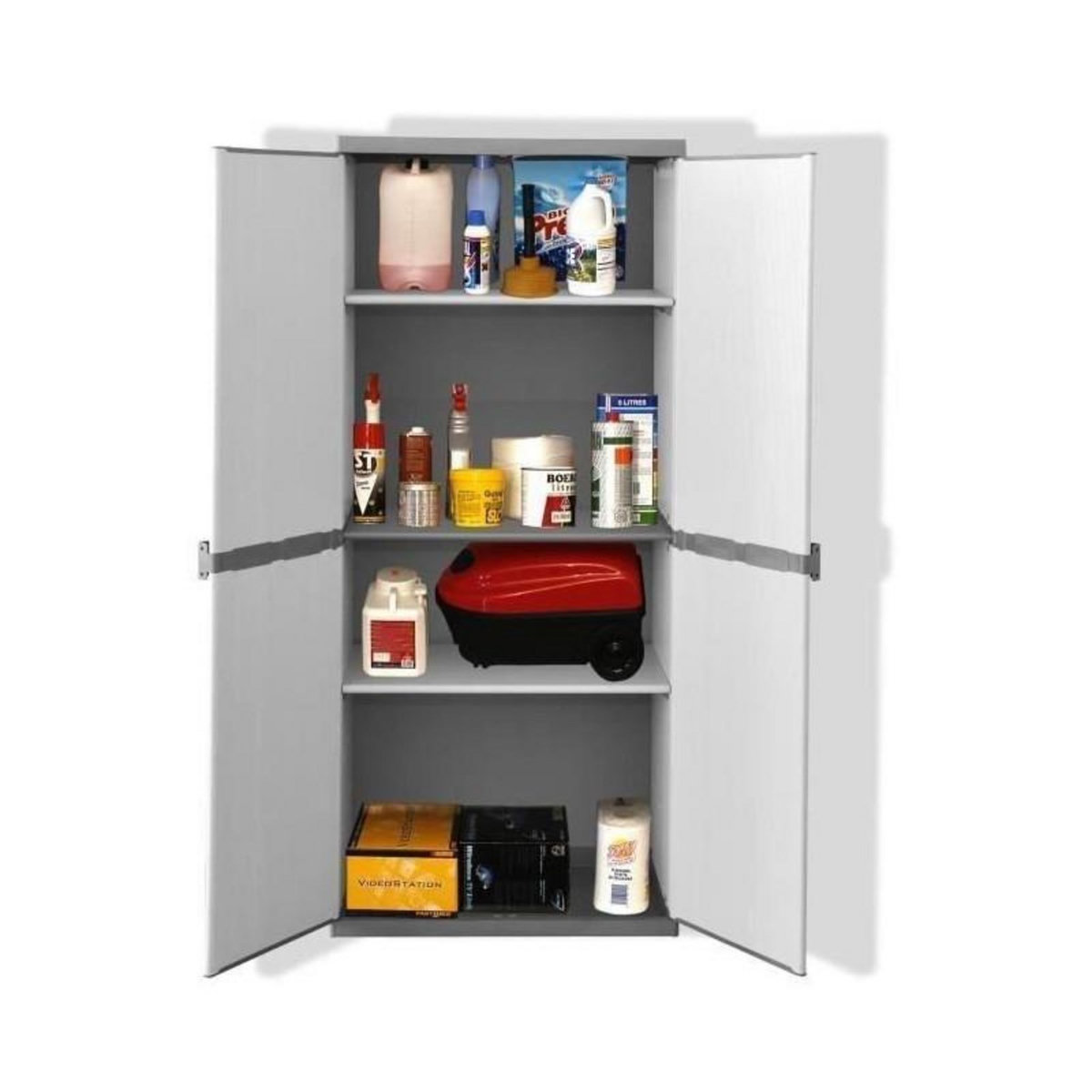 TOOD TOOD Armoire de rangement haute en resine 3 tablettes