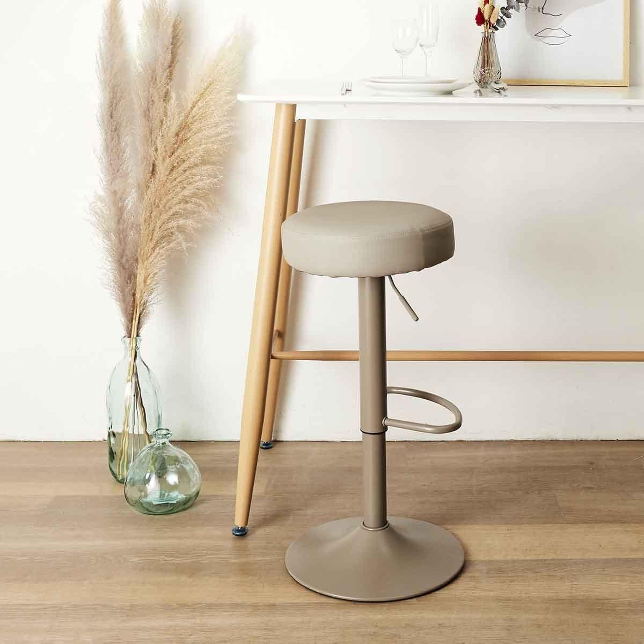 Voir la diapositive 4 : The Home Deco Factory Lot de 2 tabourets de bar  mumford  63-83cm gris