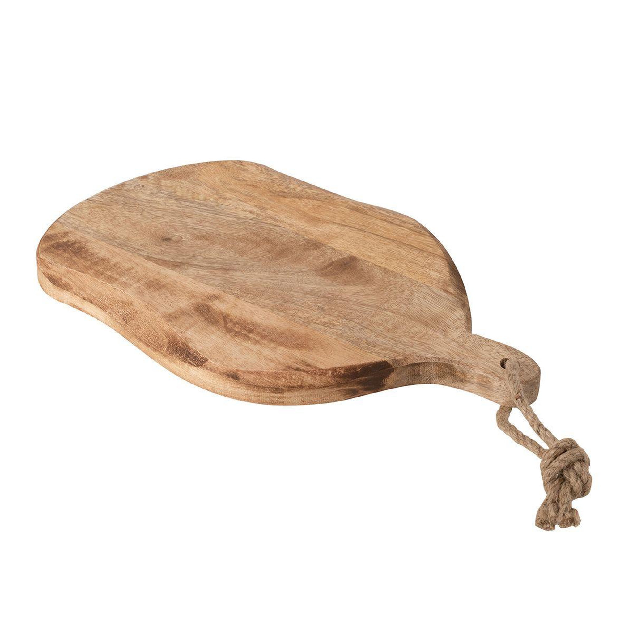 Voir la diapositive 1 : J-LINE Planche à découper ovale  bois  49cm naturel