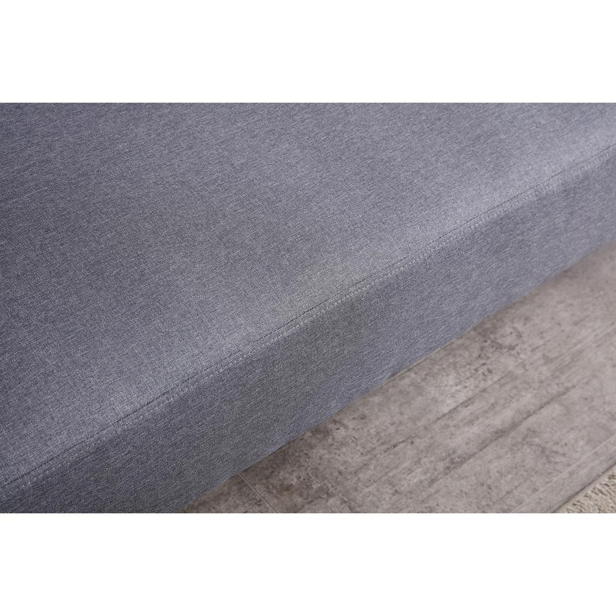 CONCEPT USINE Canapé scandinave convertible 3 places en tissu gris BERLIN